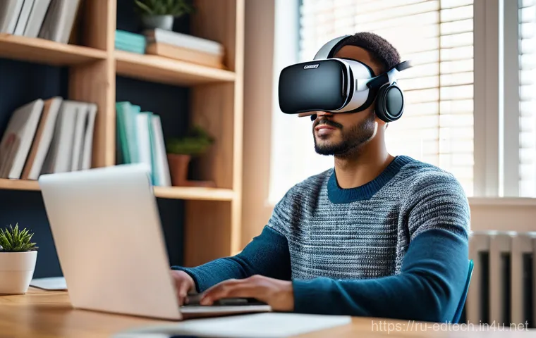 교육공학과 글로벌 교육 트렌드 - **Prompt: "A vibrant, modern classroom scene with diverse students aged 10-12, actively engaged with...