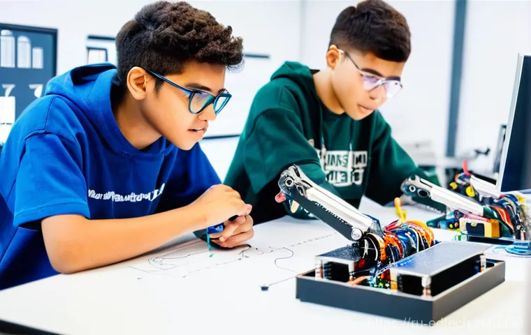 교육공학과 글로벌 교육 트렌드 - **Prompt: "A young adult (20s-30s), with a calm and focused expression, is comfortably seated in a c...