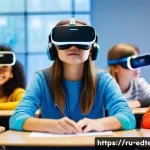 Home 21 교육공학과 디지털 시민성 - **Prompt 1: Innovations in Learning**
A vibrant, ultra-modern classroom filled with a diverse gr...